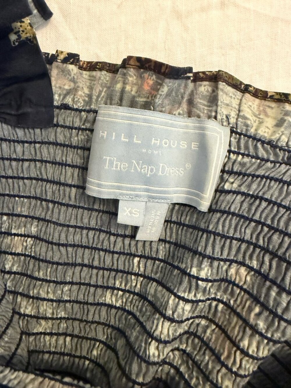 Navy Blue Hill House Home Ellie Nap Dress - Equestrian Toile XS - Picture 3 of 3